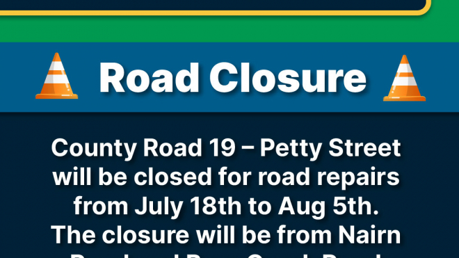Road closure of Petty Street 