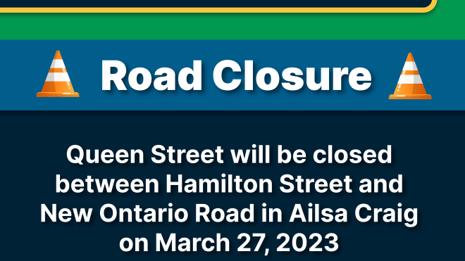 Road Closure for Queens Street 