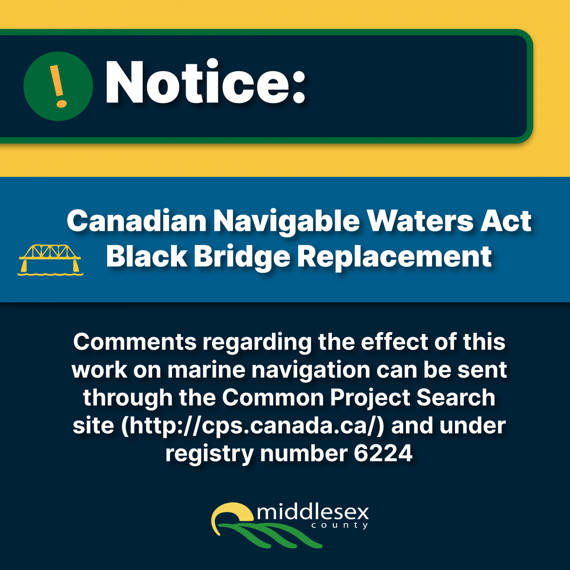 Notice on Blacks Bridge Replacement 