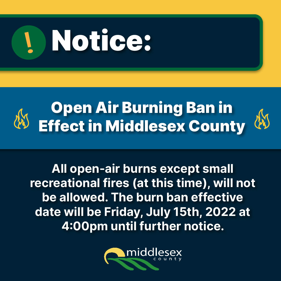 Burn ban in effect July 14 2022