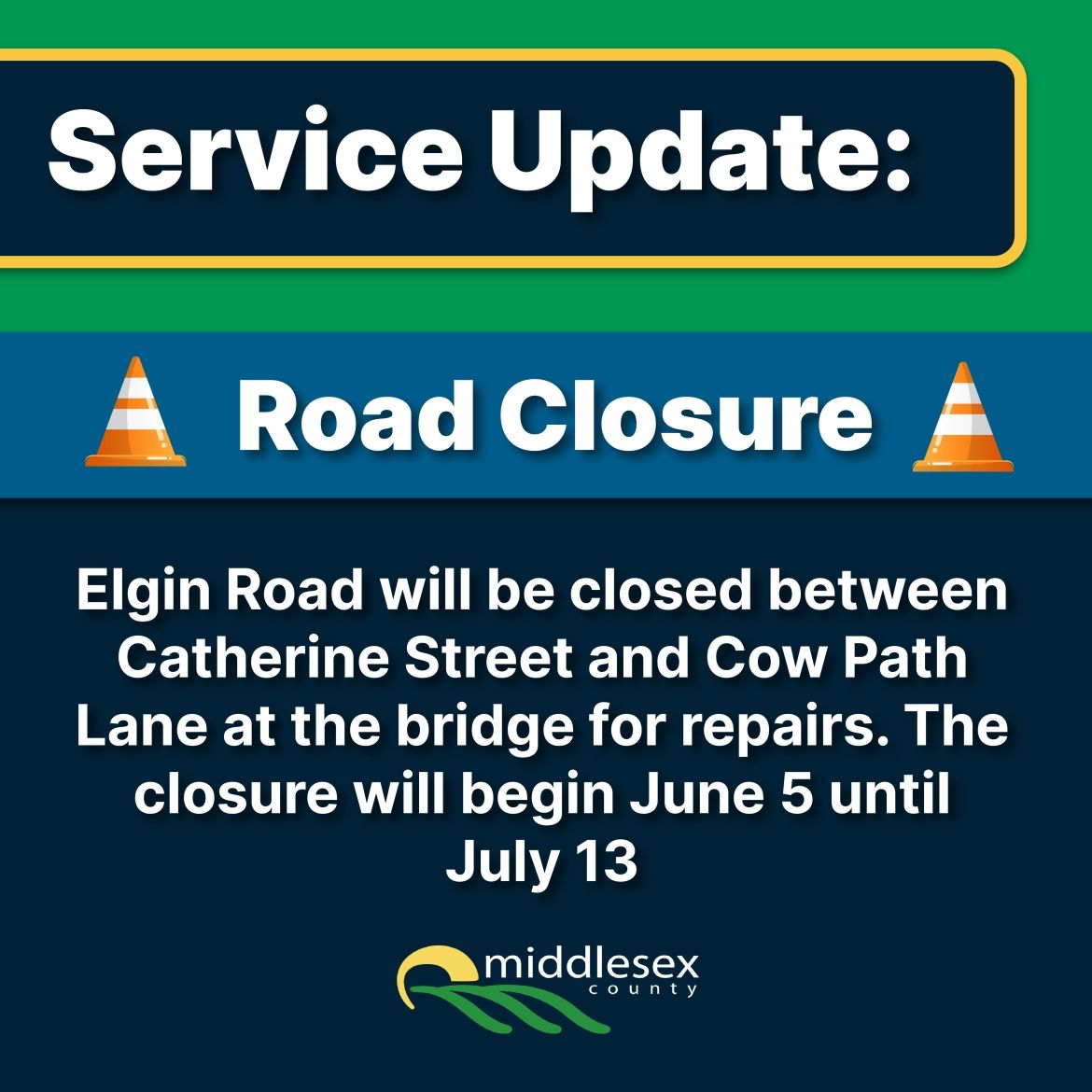 Elgin Road Closed 