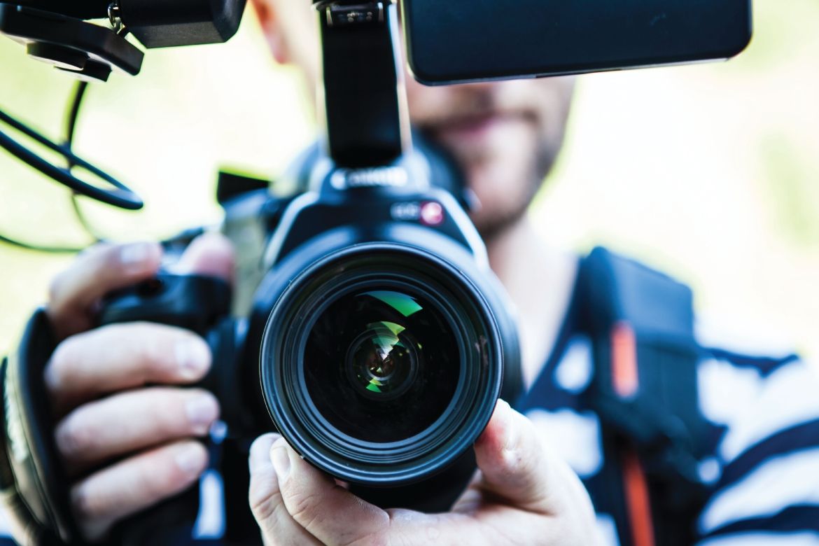 Person with camera