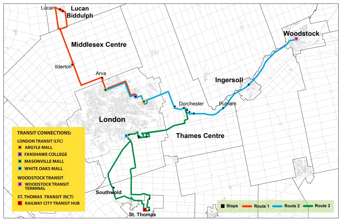 Middlesex County Connect_Service Map Middlesex County Connect_Service Map