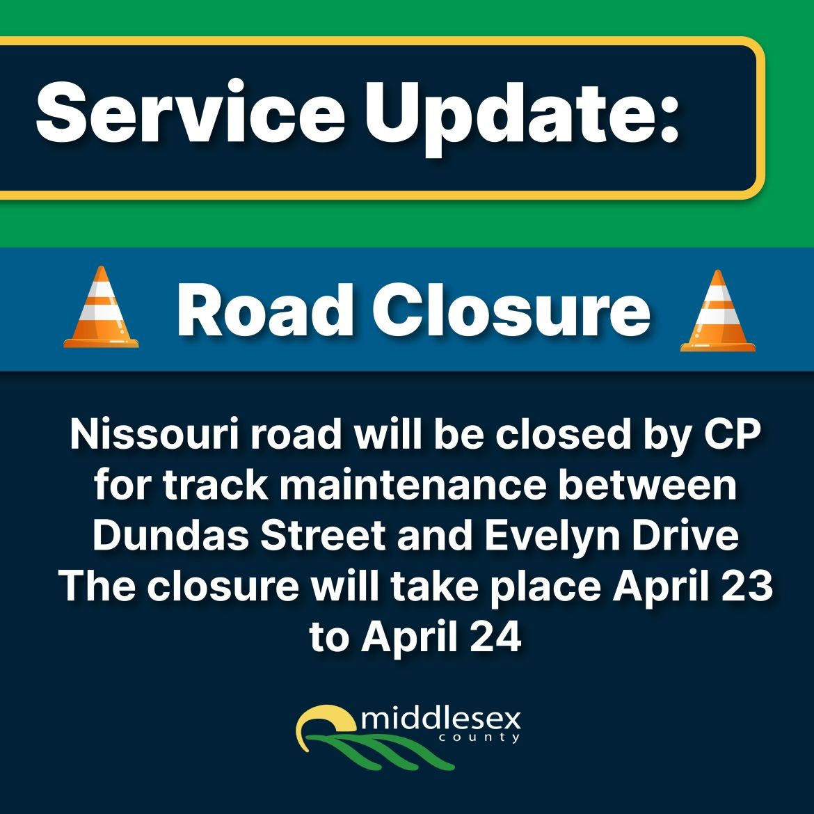 Road Closure - Nissouri Road 