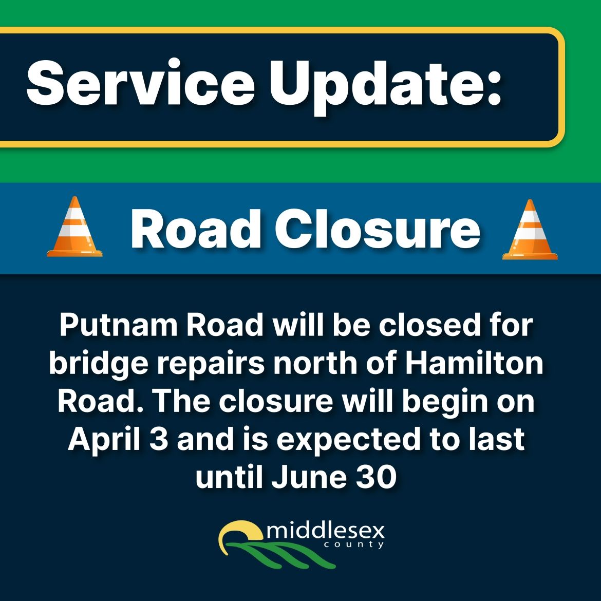 Road Closure - Putnam Road