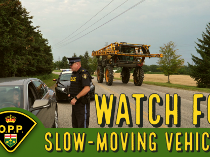 OPP graphic for slow moving vehicles 