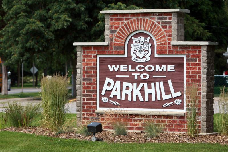 Welcome to Parkhill Road Sign