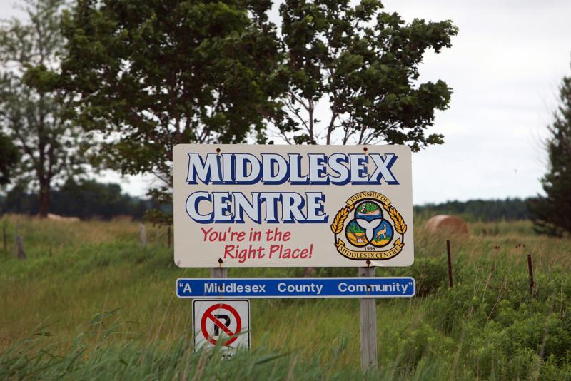 Middlesex Centre Road Sign