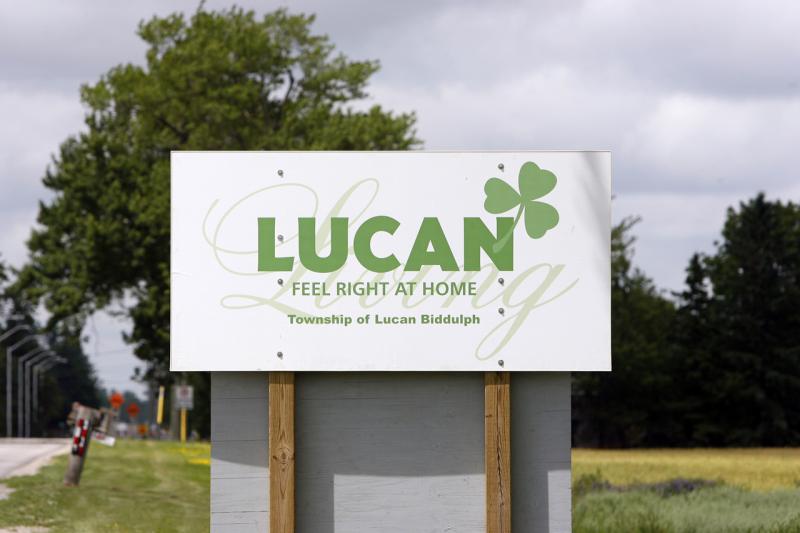 Lucan Road Sign
